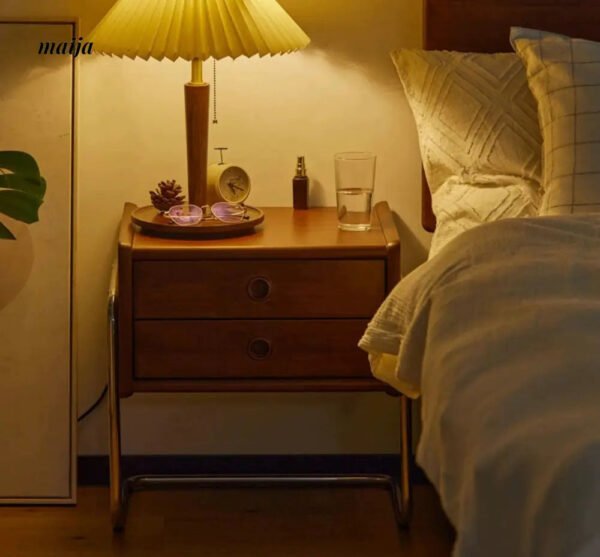 Elizabeth Retro Metal Frame Bedside Table - Image 10