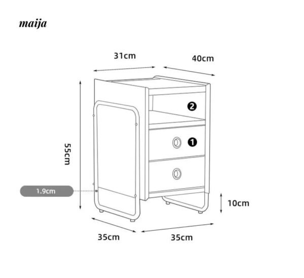 Elizabeth Retro Wooden Side Table - Image 11