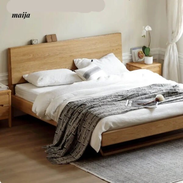 GENJI Flores Solid Wood Floating Bed - Image 9