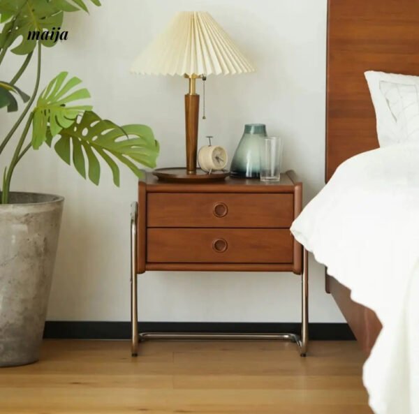 Elizabeth Retro Metal Frame Bedside Table - Image 13