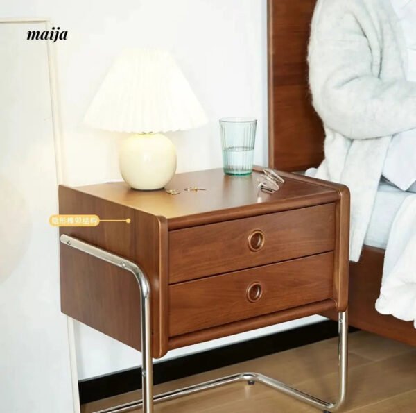 Elizabeth Retro Metal Frame Bedside Table - Image 14