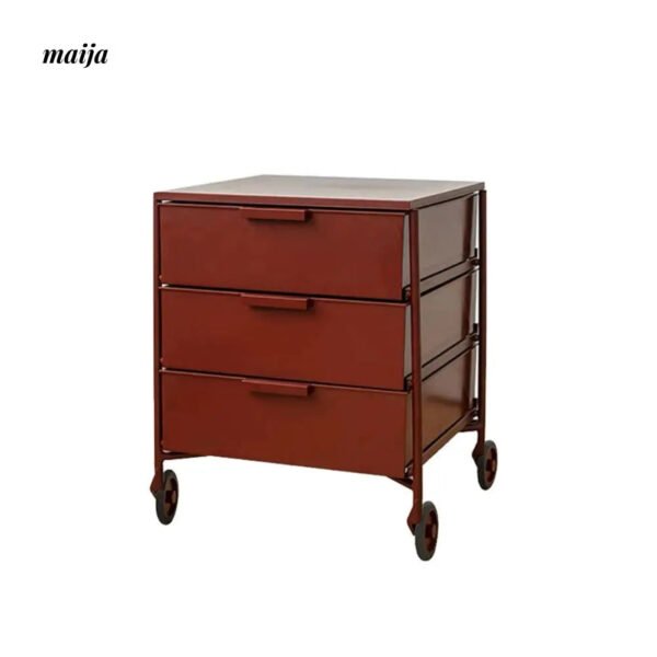 Pastel Filing Cabinet Bedside Table - Image 9
