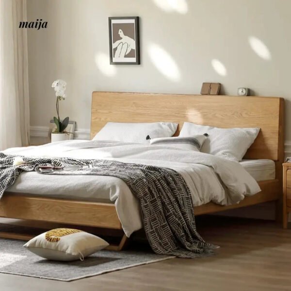 GENJI Flores Solid Wood Floating Bed - Image 2