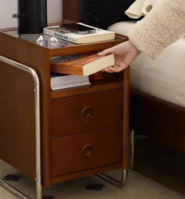 Elizabeth Retro Wooden Side Table - Image 2