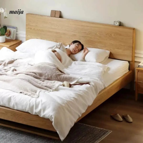 GENJI Flores Solid Wood Floating Bed - Image 13
