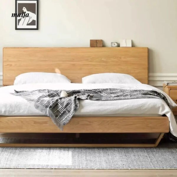 GENJI Flores Solid Wood Floating Bed - Image 15