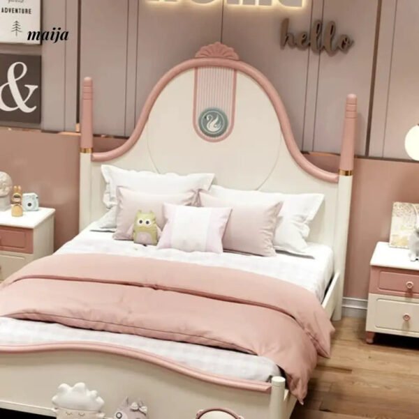 Pink Swan Children's Bed - Image 3