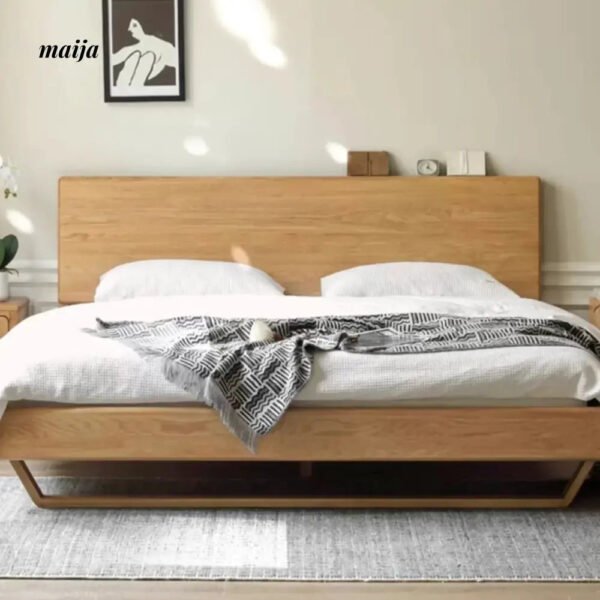 GENJI Flores Solid Wood Floating Bed - Image 16
