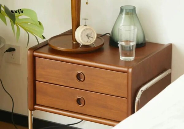 Elizabeth Retro Metal Frame Bedside Table - Image 3