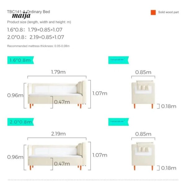 LINSYKIDS Claymore Bed Extender with Guardrail - Image 21