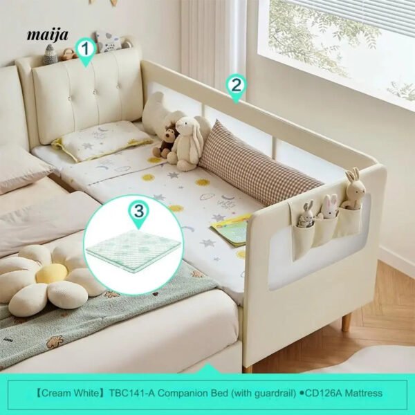 LINSYKIDS Claymore Bed Extender with Guardrail - Image 17