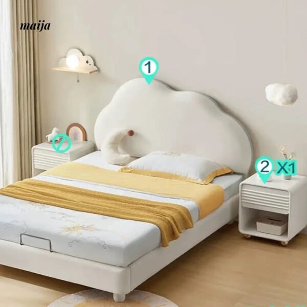 LINSYKIDS Soft Clouds Children's Bed - Image 12