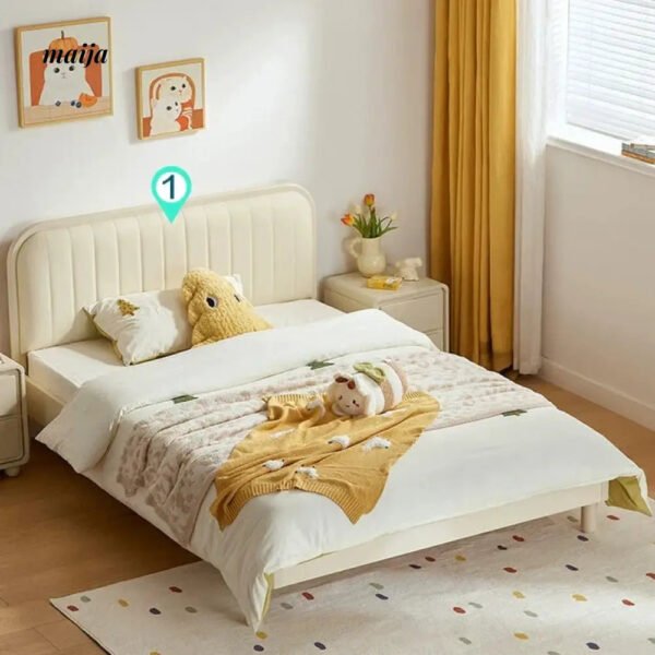 LINSYKIDS Celia Soft Headboard Children's Bed - Image 28