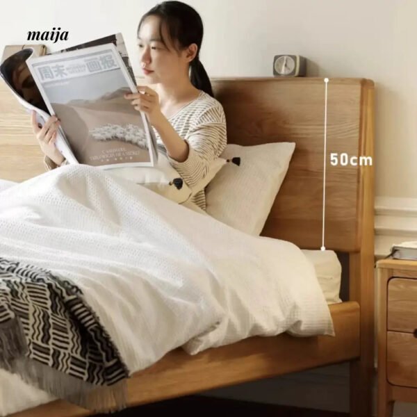 GENJI Flores Solid Wood Floating Bed - Image 5