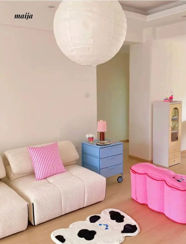 Pastel Filing Cabinet Bedside Table - Image 16