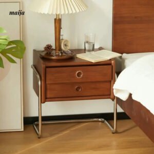 Elizabeth Retro Metal Frame Bedside Table
