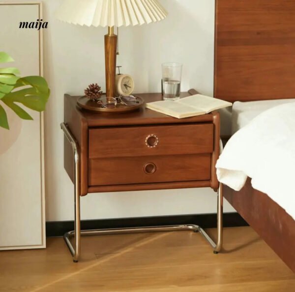 Elizabeth Retro Metal Frame Bedside Table