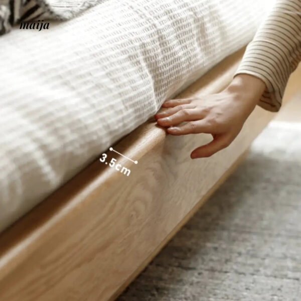 GENJI Flores Solid Wood Floating Bed - Image 6
